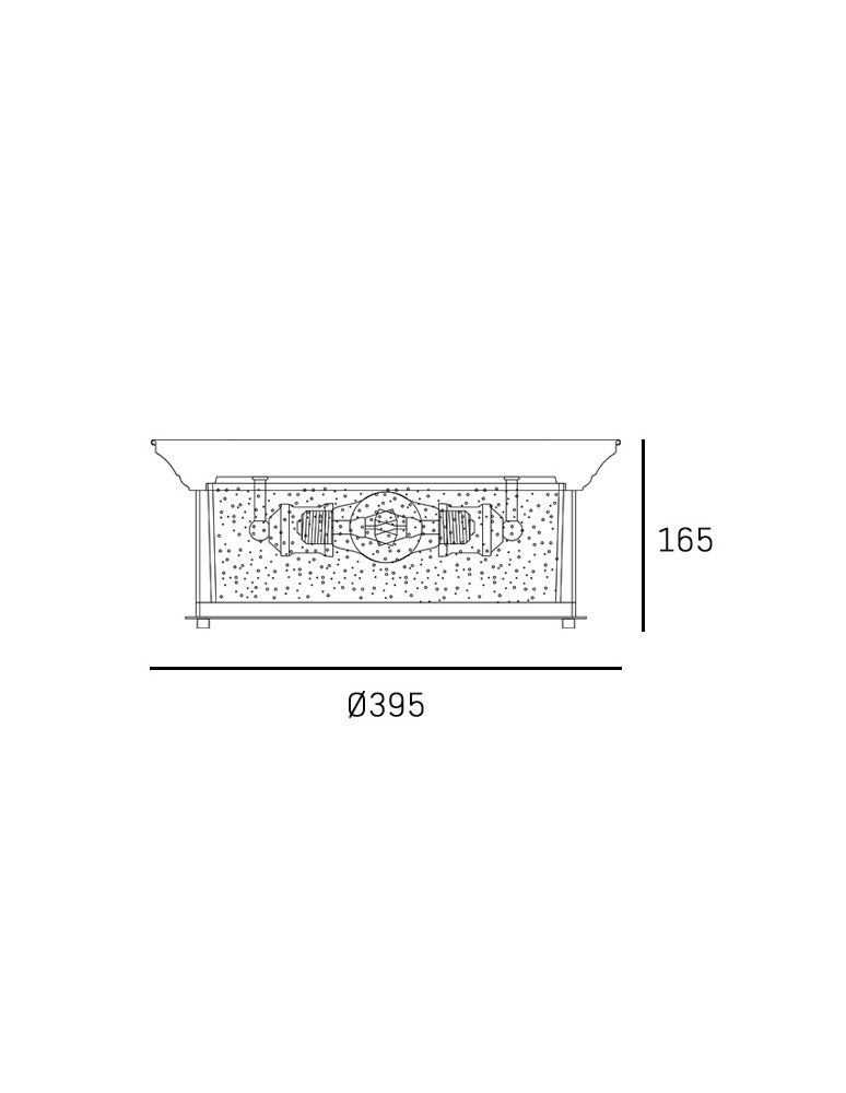 Hampton ceiling lamps - CosmoLight Plafond WARWICK C03330CH Silver. - product kolory-swiatla.pl 2