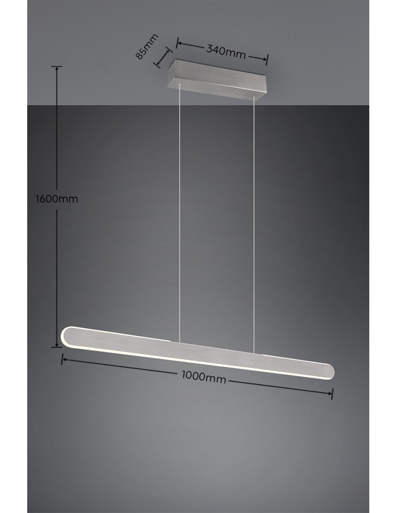 Pendant lamps over the island - Trio LED Pendant HELIOS 343310105 - product kolory-swiatla.pl 8