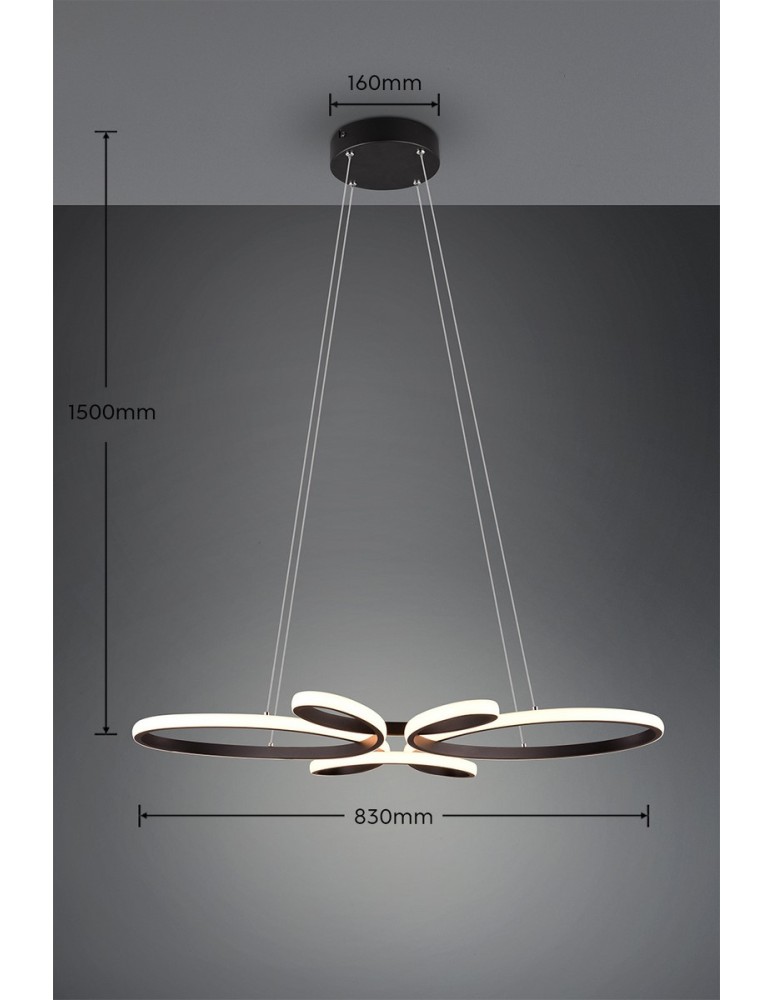 LED pendant lamps - Trio LED FLY Pendant 345619132 - product kolory-swiatla.pl 8