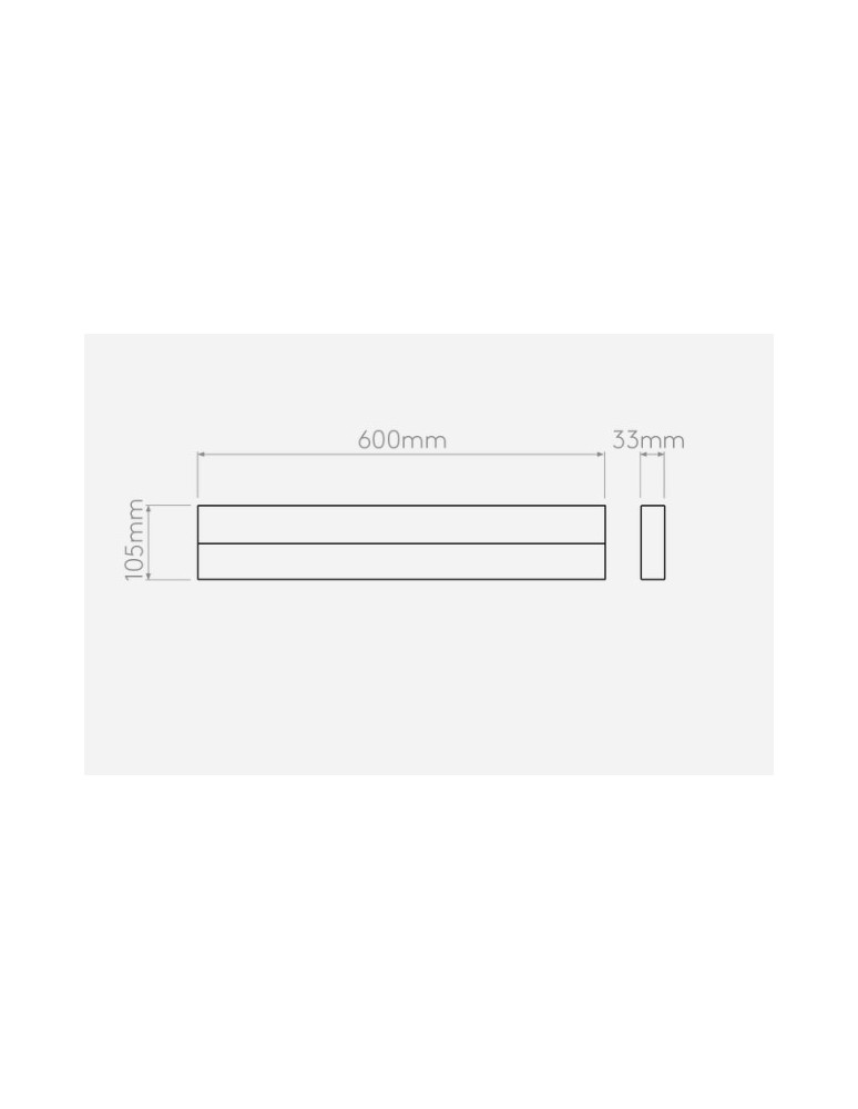 Bathroom wall lamps - Astro Axios 600 LED Wall Mount 12.8W LED Polished Chrome IP44 1307007 - product kolory-swiatla.pl 2
