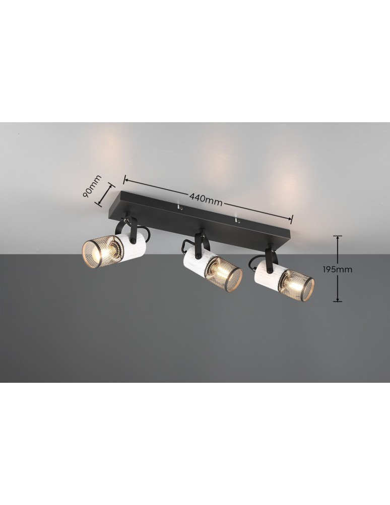 Spotlight ceiling lamps - Trio TOSH Ceiling Spotlight 804300334 - product kolory-swiatla.pl 5