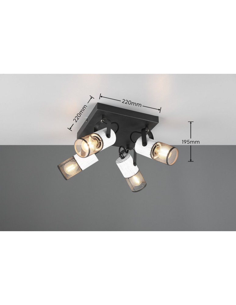 Spotlight ceiling lamps - Trio TOSH Ceiling Spotlight 804300434 - product kolory-swiatla.pl 5