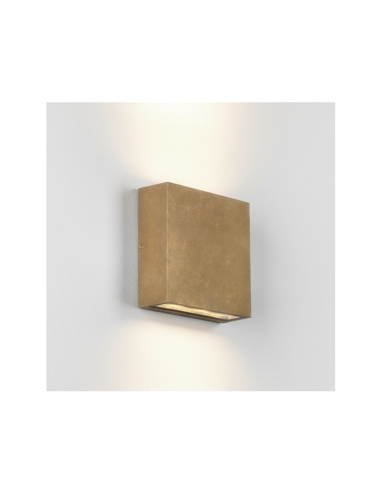 Outdoor wall lamps - Astro Elis Coastal Twin LED Wall Mount 8.2W LED Antique Brass IP54 1331006 - product kolory-swiatla.pl 1