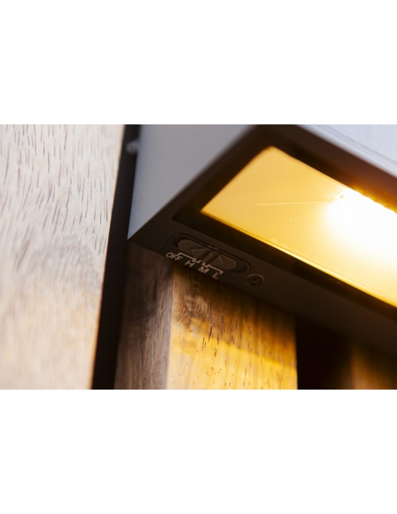 Outdoor wall lamps - Lutec Outdoor Solar Hybrid INKA HYBRID 6989101118 - product kolory-swiatla.pl 6
