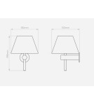 Bathroom wall lamps - Astro Roma Wall Mount 1x40W Max G9 Black Mat IP44 1050007 - product 2