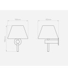 Bathroom wall lamps - Astro Roma Wall Mount 1x40W Max G9 Polished Copper IP44 1050010 - product 3