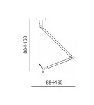 Pendant lamps with lampshade - AZzardo ZYTA M 1xE27 Black AZ1847 + lampshade 26cm - product 2