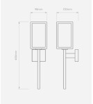 Kinkiety zewnętrzne - Astro Coach 100 Ścienna 1x60W Max E14 Nikiel Polerowany IP44 1369004 - produkt 2
