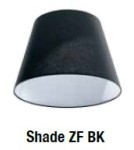 Pendant lamps with lampshade - AZzardo ZYTA M 1xE27 Black AZ1847 + lampshade 36cm - product 4