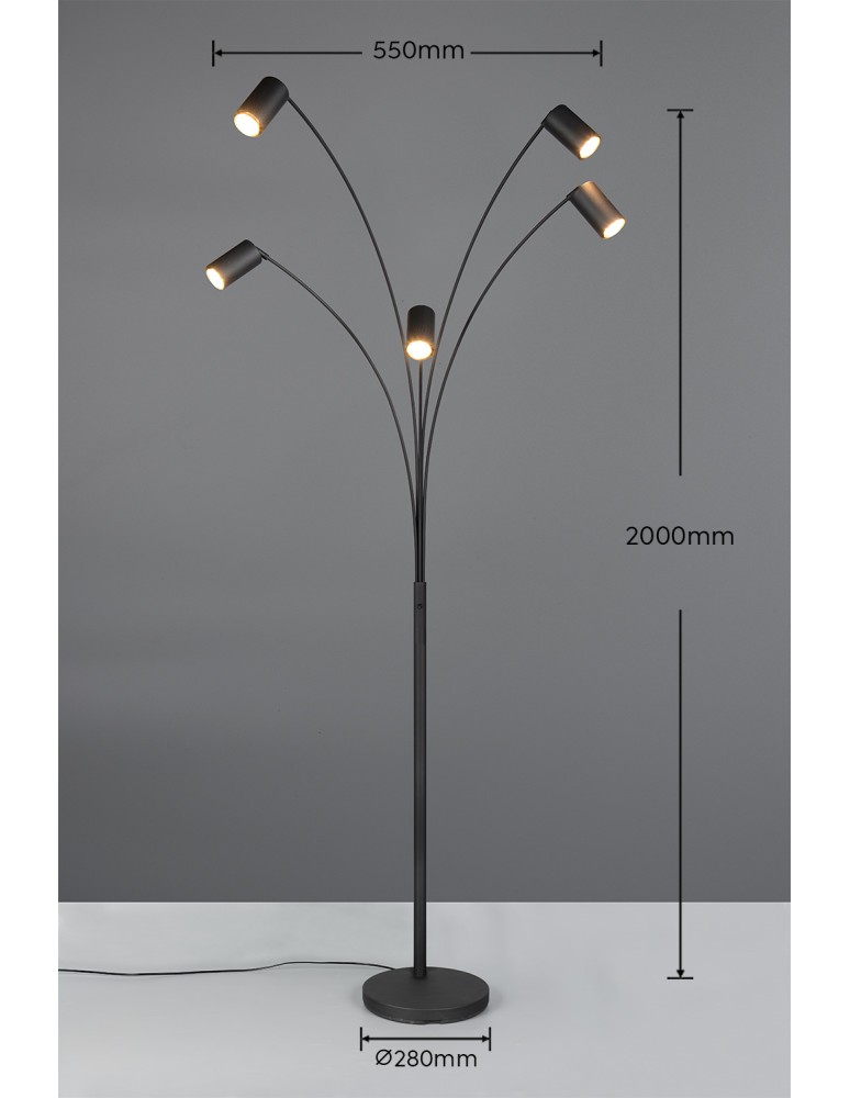 Floor lamps - Trio Floor MARLEY 412400532 - product kolory-swiatla.pl 7