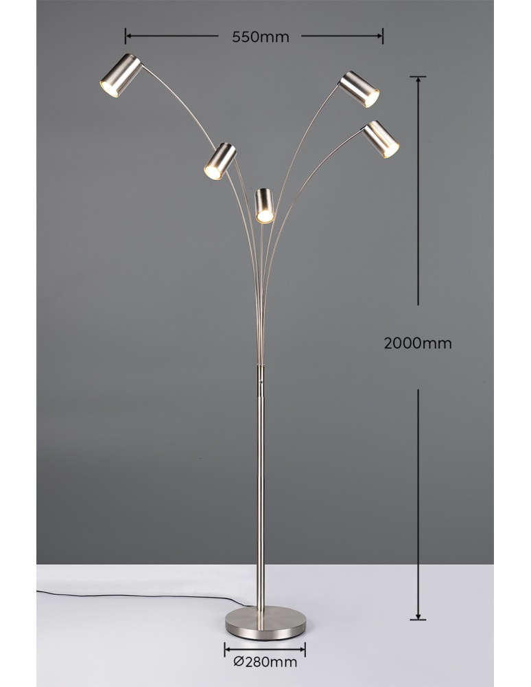 Floor lamps - Trio Floor MARLEY 412400507 - product kolory-swiatla.pl 7