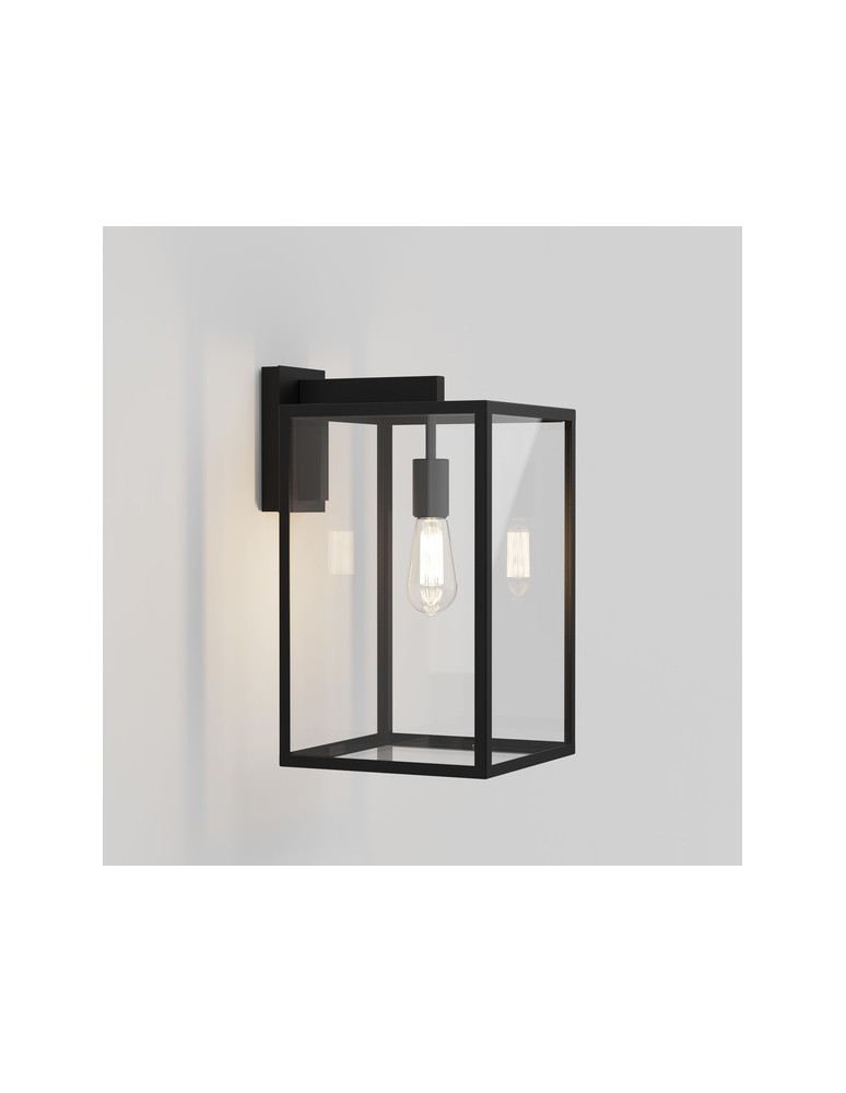 Outdoor wall lamps - Astro Box Lantern 450 Wall Mounted 1x60W Max E27 Black Structure IP23 1354007 - product kolory-swiatla.pl 2