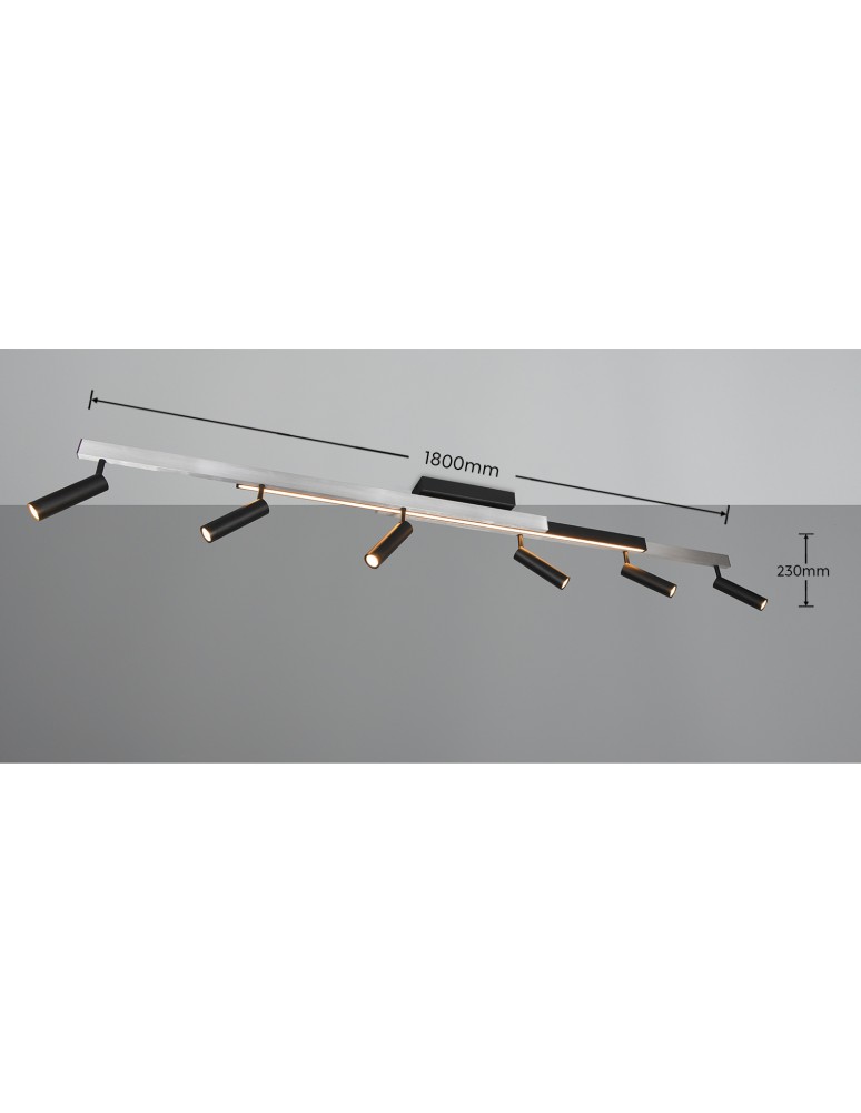 Adjustable ceiling lamps - spots - Trio Ceiling ZENO 648310705 - product kolory-swiatla.pl 7