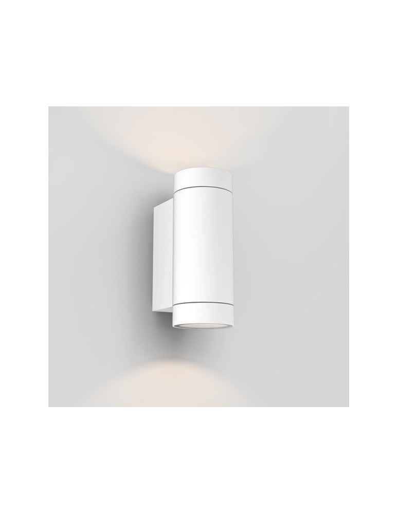 Outdoor wall lamps - Astro Dartmouth Twin GU10 Wall Mount 2x6W Max LED GU10 White Structure IP54 1372012 - product kolory-swiatla.pl 1