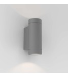 Outdoor wall lamps - Astro Dartmouth Twin GU10 Wall Mount 2x6W Max LED GU10 Light Grey Structure IP54 1372013 - product 1