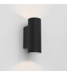 Outdoor wall lamps - Astro Dartmouth Twin GU10 Wall-mounted 2x6W Max LED GU10 Black Structure IP54 1372014 - product 1