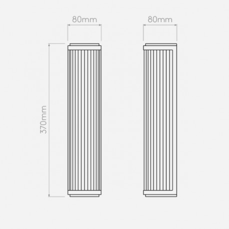 Astro Versailles 370 Ścienna 15.1W LED Brąz IP44 1380014