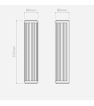 Bathroom wall lamps - Astro Versailles 370 Wall-mounted 15.1W LED Polished Chrome IP44 1380013 - product 2