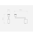 Cantilever wall lamps - Astro Telegraph Swing Wall Mount 1x12W Max LED E27 Matte Nickel 1404002 - product 3