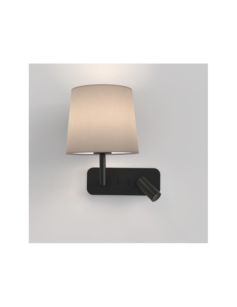 Reading wall lamps - Astro Side by Side Wall Mounted 1x12W Max LED E27 Black Mat 1406002 - product kolory-swiatla.pl 1