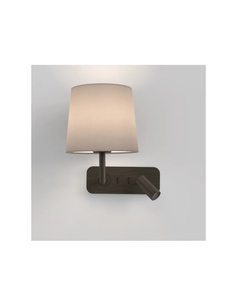 Reading wall lamps - Astro Side by Side Wall-mounted 1x12W Max LED E27 Bronze 1406004 - product kolory-swiatla.pl 1