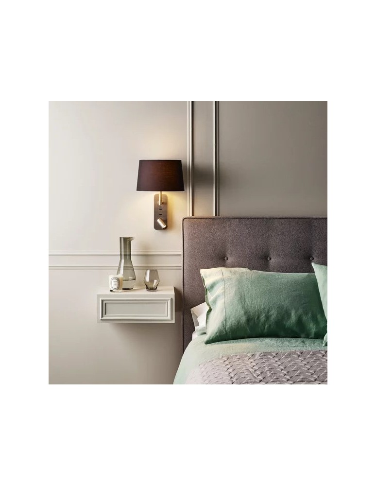 Reading wall lamps - Astro Side by Side Wall-mounted 1x12W Max LED E27 Bronze 1406004 - product kolory-swiatla.pl 3
