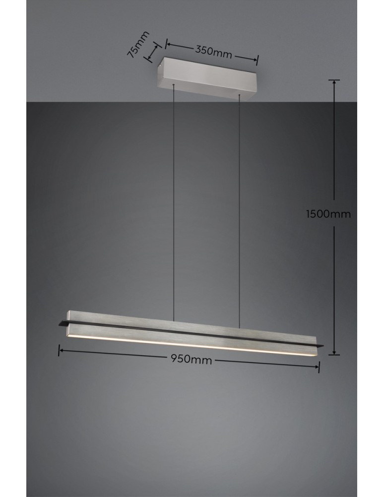 Pendant lamps over the island - Trio LED Pendant EMERSON 346710107 - product kolory-swiatla.pl 6