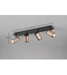 Spotlight ceiling lamps - Trio GILLAN Ceiling Spotlight 814500465 - product 5