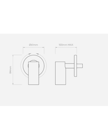 Astro Micro Recess Unswitched Do Czytania 1x2W LED Brąz 1407004 - produkt 2