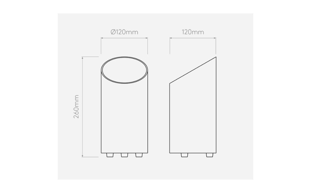 Astro Cut Podłogowa 1x6W Max LED GU10 Biały Mat 1412001