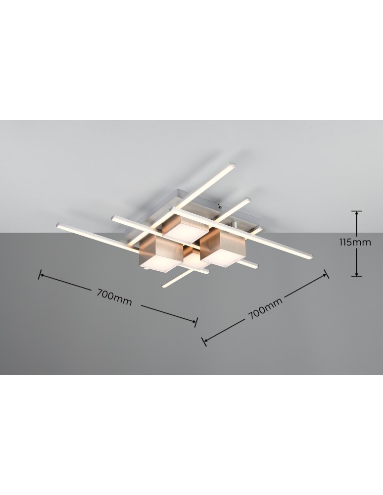 LED ceiling lamps - Trio Ceiling ROGER 647810407 - product kolory-swiatla.pl 5