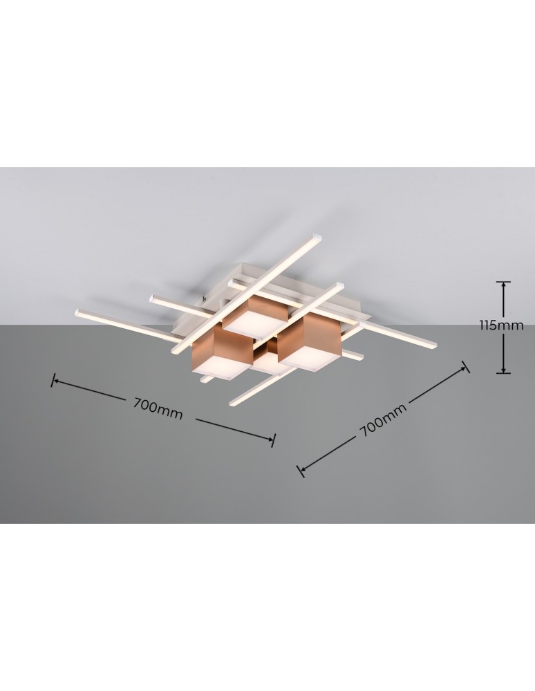 LED ceiling lamps - Trio Ceiling ROGER 647810465 - product kolory-swiatla.pl 5