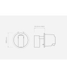 Reading wall lamps - Astro Micro Recess Switched Recessed Reading Surface 3.4W LED Black Mat 1407007 - product 3