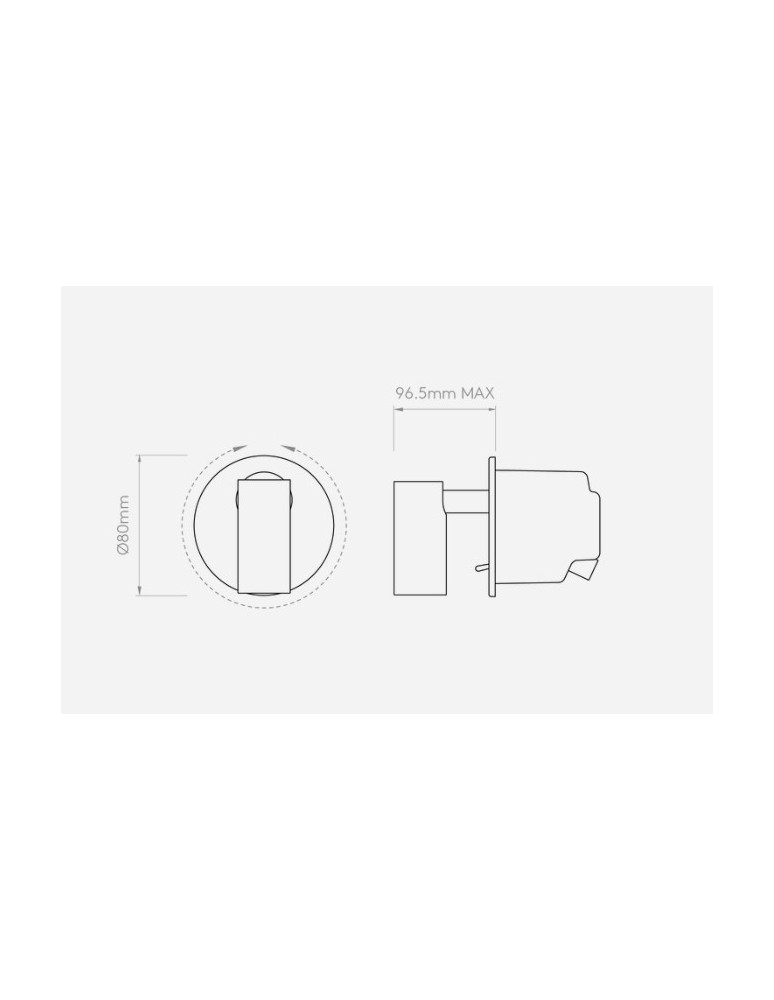 Wall lamps - Astro Micro Recess Switched For Reading Recessed 3.4W LED Matte Gold 1407010 - product kolory-swiatla.pl 3