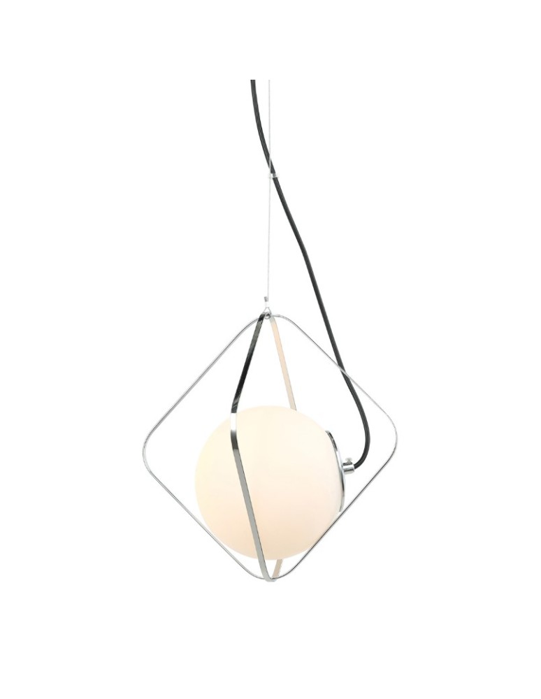 Geometric pendant lamps - ITALUX CANTO Pendant 1xE27 PEN-5696-1-BKCR - product kolory-swiatla.pl 1