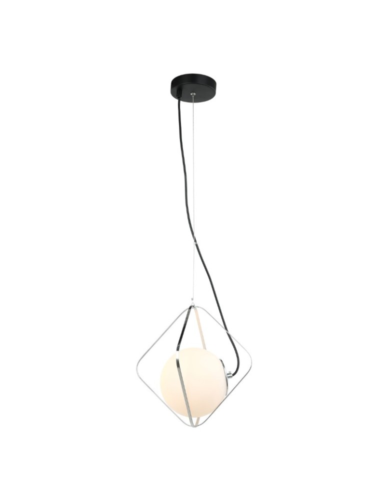 Geometric pendant lamps - ITALUX CANTO Pendant 1xE27 PEN-5696-1-BKCR - product kolory-swiatla.pl 2