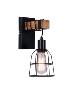 ITALUX PONTE Kinkiet Czarny 1xE27 WL-4290-1-L