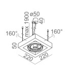 Pendant lamps - Aqform CADRA 1xES111 GU10 230V pendant 54611 - product 3