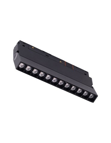 Azzardo ALFA CYRUS TRACK MAGNETIC 12W CCT BLUETOOTH Magnetic Rail Lamp Black Mat AZ5508