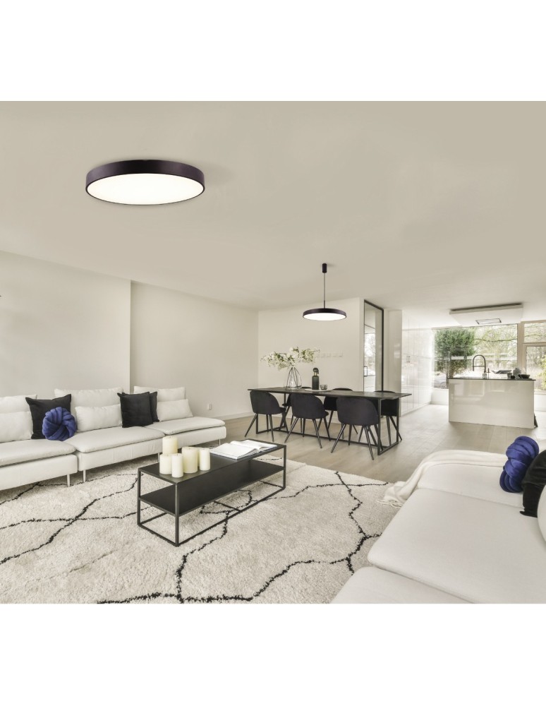 Large Plafonds - Azzardo MARCELLO TOP 80 CCT SWITCH BK Ceiling Light with Dimmable and Light Colour Change Switch AZ5085 - product kolory-swiatla.pl 2
