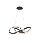 Pendant lamps with control - Azzardo INFINITY 80 CCT BK + REMOTE CONTROL Pendant with Remote Control Functions Dimming and Light Color Change AZ5096 - product 1