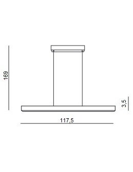 Azzardo OLIVIER 120 3000K DIMM (10W+40W) GO Wisząca z Możliwością Ściemniania AZ5110 - produkt 2