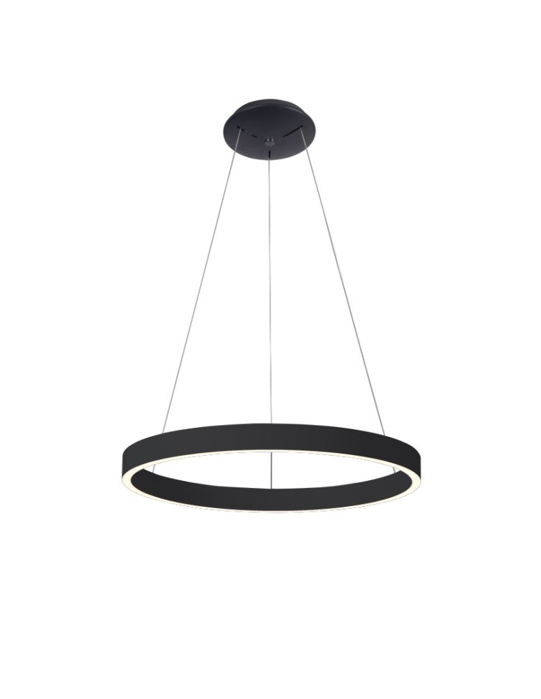 Pendant lamps circles - Azzardo ANDREA 120 3000K DIMM (30W+70W) BK Pendant with Dimmable AZ5104. - product kolory-swiatla.pl 1