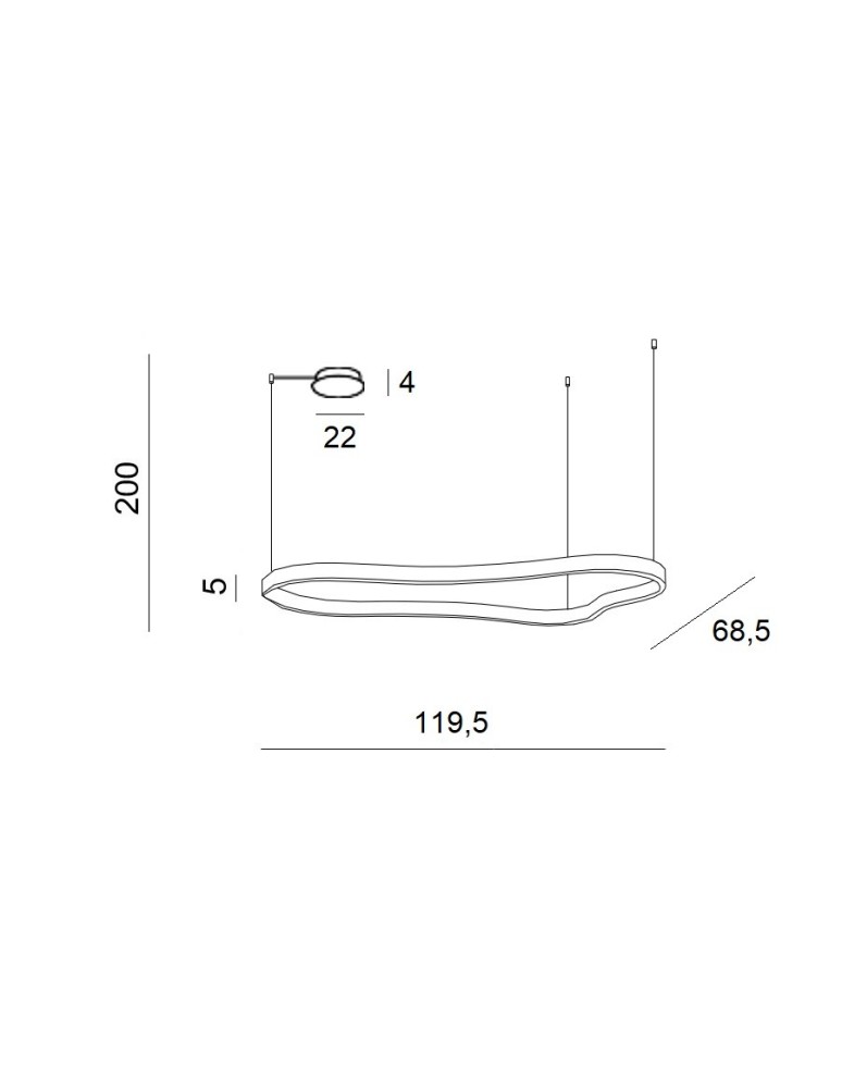 LED pendant lamps - Azzardo MIRABELLA 120 3000K DIMM BK Pendant Lamp AZ5093. - product kolory-swiatla.pl 3