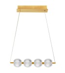 Pendant lamps on a strip - Light Prestige Brillant 4 gold LED CCT pendant lamp LP-3303/4L GD - product 1