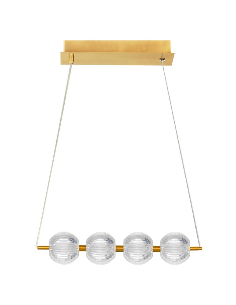 Pendant lamps on a strip - Light Prestige Brillant 4 gold LED CCT pendant lamp LP-3303/4L GD - product kolory-swiatla.pl 1