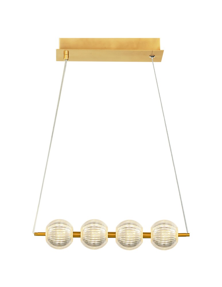 Pendant lamps on a strip - Light Prestige Brillant 4 gold LED CCT pendant lamp LP-3303/4L GD - product kolory-swiatla.pl 3