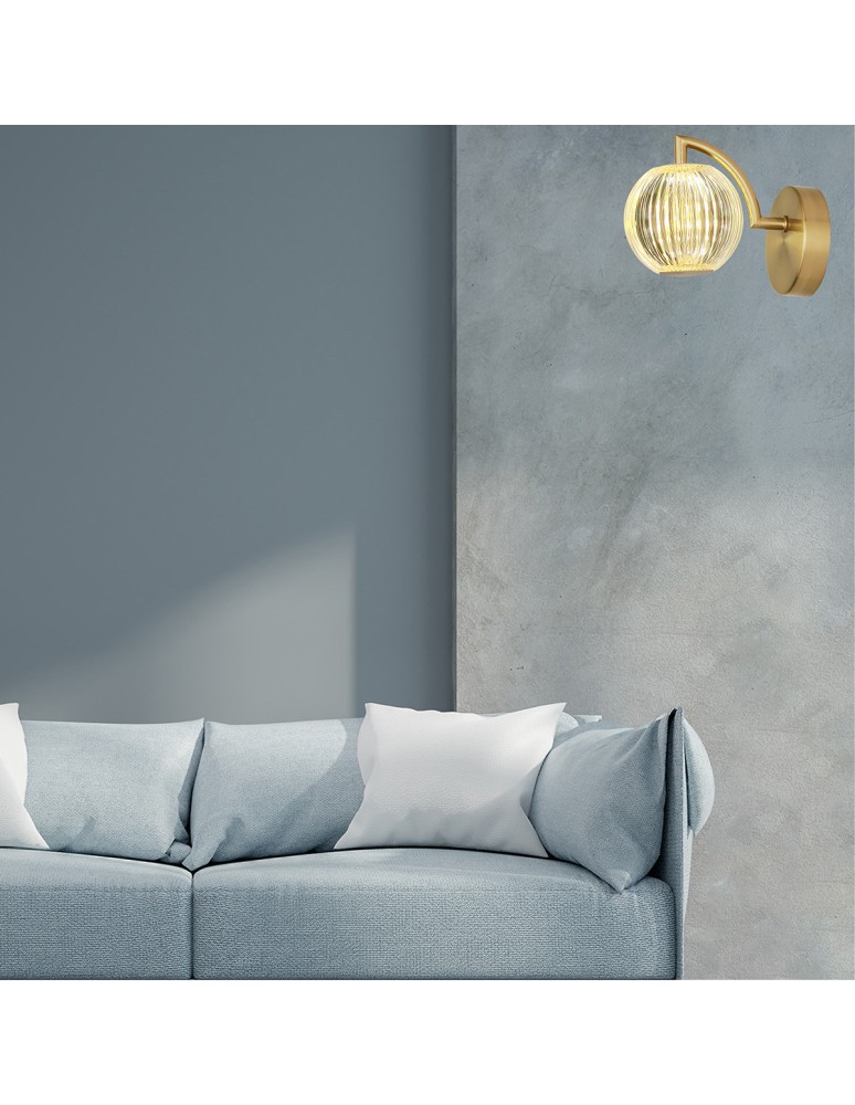 Designer wall lamps - Light Prestige Wall lamp Brillant gold LED CCT LP-3303/1W GD. - product kolory-swiatla.pl 2