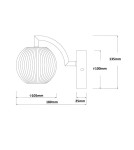 Designer wall lamps - Light Prestige Wall lamp Brillant gold LED CCT LP-3303/1W GD. - product 6