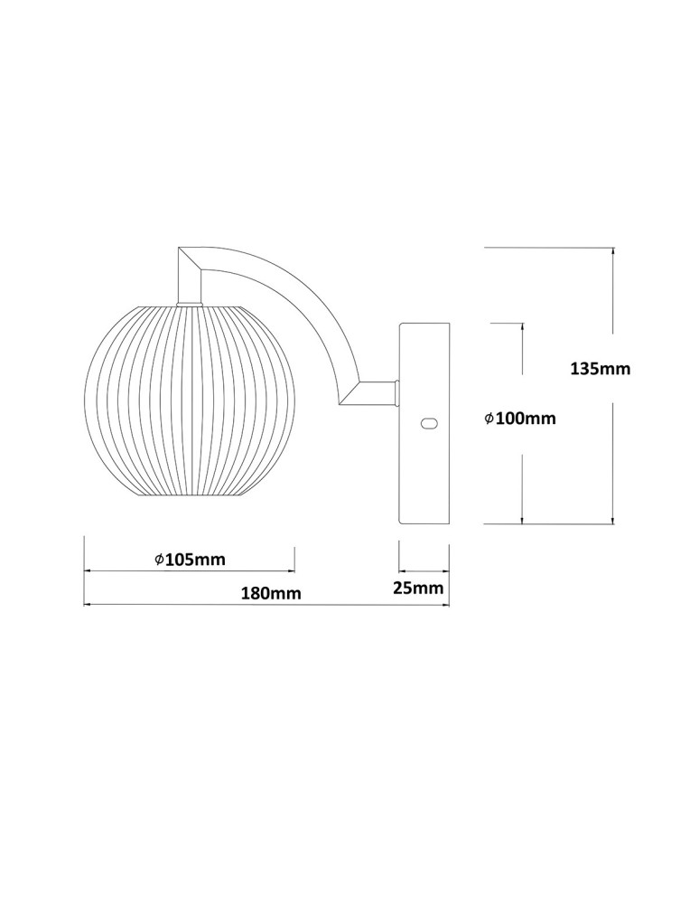 Designer wall lamps - Light Prestige Wall lamp Brillant gold LED CCT LP-3303/1W GD. - product kolory-swiatla.pl 6